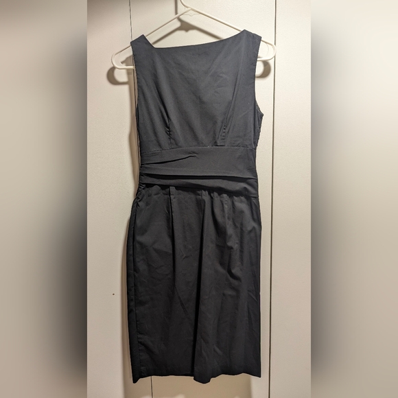 Suzi Chin for Maggy Asymmetrical Black Dress Size 0 - Picture 2 of 6